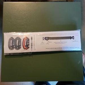 X-plore Gear paracord bracelet with compass fire scraper whistle & flint